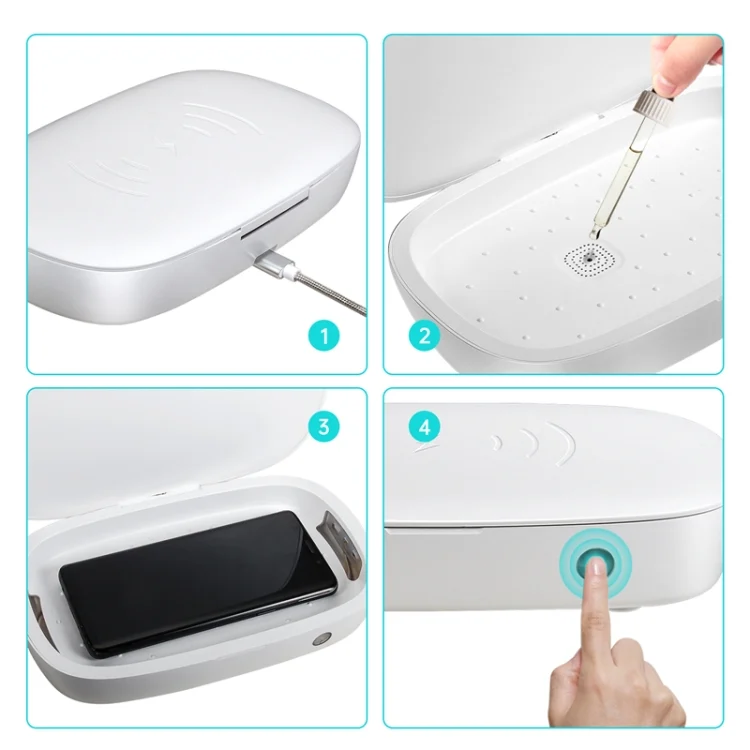SYA0010135_5.webp U3 UVC Ultraviolet Cell Phone Sterilization Box Mask Toothbrush Sterilizer Sterilization Box Wireless Charger - Image 6