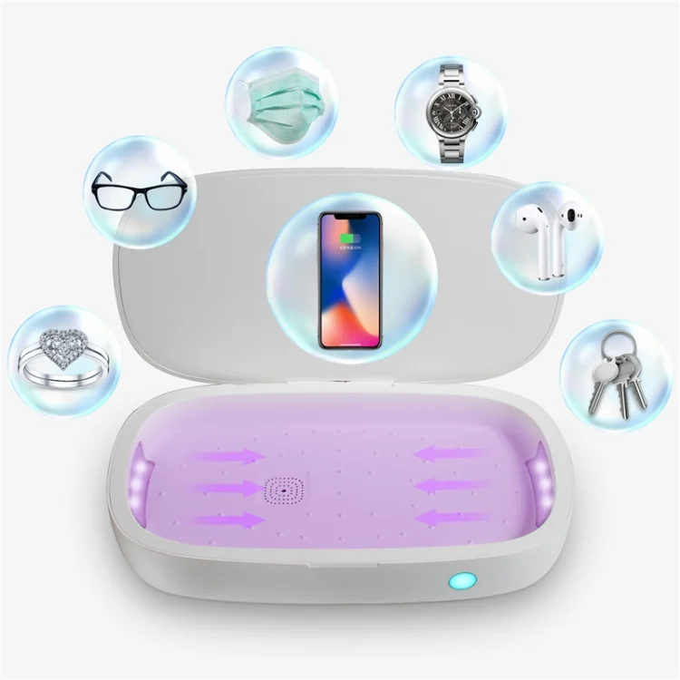 SYA0010135_6.webp U3 UVC Ultraviolet Cell Phone Sterilization Box Mask Toothbrush Sterilizer Sterilization Box Wireless Charger - Image 7