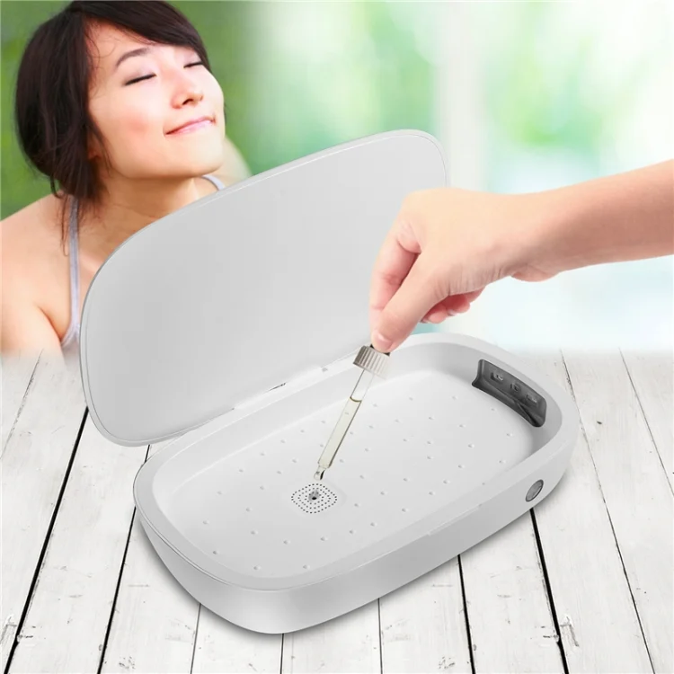 SYA0010135_7.webp U3 UVC Ultraviolet Cell Phone Sterilization Box Mask Toothbrush Sterilizer Sterilization Box Wireless Charger - Image 8