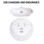 USB Charging Light & Human Body Sensing Control Smile Magnetic Night Light - Image 3