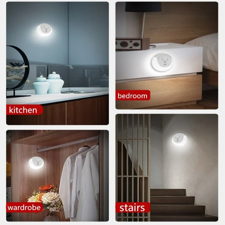 SYA001193901A_5.webp USB Charging Light & Human Body Sensing Control Smile Magnetic Night Light - Image 6