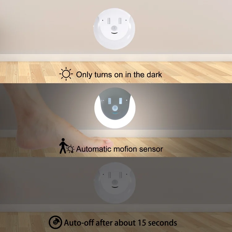 SYA001193901A_7.webp USB Charging Light & Human Body Sensing Control Smile Magnetic Night Light - Image 8