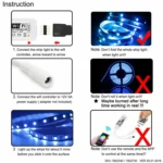 5M 5050 RGB LED Strip Light WIFI Smart Home Power Kit Set (Not waterproof) - Image 10