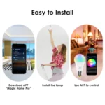 7W  E27 RGBCW WIFI LED smart bulb wireless smart home automation light - Image 7