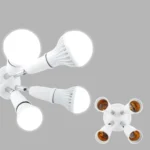 E27 to E27 Splitter Adjustable LED Light Bulb Holder Adapter Converter Socket Light Bulb Holder - Image 6
