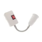 AC 110-220V 6A E27 Bulb Holder Flexible Extension Converter Switch Adapter Socket - Image 3