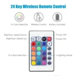 2 Ways Output LED Strip APP Smart Wifi LED RGB Controller with IR 24Keys Remote Control, 5-24V - Image 5