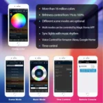 2 Ways Output LED Strip APP Smart Wifi LED RGB Controller with IR 24Keys Remote Control, 5-24V - Image 6