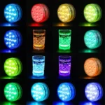 16 Colors 13 LEDs Underwater Light Swimming Pool Diving Light Dimmable Suction Cup Underwater Lamp - Image 6