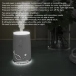 Concise Fish Pattern Mini Home Mute Bedroom Student Dormitory Office Portable USB Wireless Durable Humidifier - Image 8