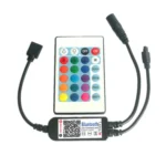 Bluetooth LED RGB Controller with 24 Keys Infrared Controller for 5630 5050 3528 2835 LED Strip, DC 5-24V - Image 2