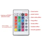 Bluetooth LED RGB Controller with 24 Keys Infrared Controller for 5630 5050 3528 2835 LED Strip, DC 5-24V - Image 5