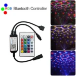 Bluetooth LED RGB Controller with 24 Keys Infrared Controller for 5630 5050 3528 2835 LED Strip, DC 5-24V - Image 6