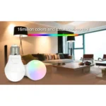 FUT014 E26 / E27 6W RGB + CCT Led Bulb Smart Phone APP WIFI LED Light White Warm Light Dimmable - Image 3