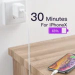 YSY-310QC18W QC3.0 Dual Port USB Car Charger + 3A USB to 8 Pin Data Cable, Cable Length: 1m - Image 3