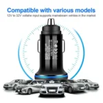 YSY-349 QC3.0 Dual USB Port Car Charger + 1m 3A USB to Micro USB Data Cable - Image 10