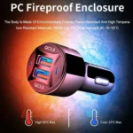 TE-092 36W Dual QC3.0 USB Fast Car Charger - Image 5