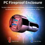 TE-092 36W Dual QC3.0 USB Fast Car Charger + USB to Micro USB Data Cable Set - Image 5