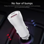 P21 Portable PD 20W + QC 3.0 18W Dual Ports Fast Car Charger - Image 4