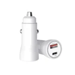 P21 PD 20W USB-C / Type-C + QC3.0 18W USB Fast Car Charger with USB-C / Type-C to USB-C / Type-C Data Cable Set - Image 7