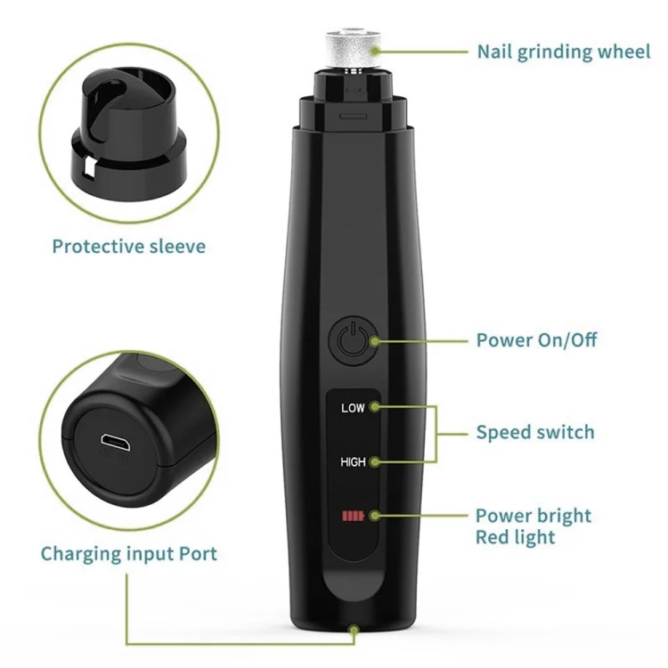 SYA0015903_4.webp Electric Dog Nail Grinder USB Rechargeable Pet Painless Nail Clipper - Image 5