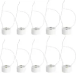 10PCS GU10 Socket LED Bulb Halogen Lamp Holder Base Ceramic Wire Connector for all GU10 Lamp