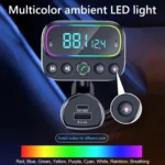 T67 Bluetooth 5.0 Car MP3 Music Player FM Modulator Transmitter Wireless AUX Adapter Hands-free - Image 5