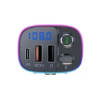 T65 Car Bluetooth FM Transmitter Dual USB Type-C QC3.0 Charger - Image 2