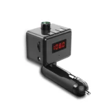 BS6 Wireless Car Bluetooth Aux Interface MP3 Player Swivel USB Port Charger - Image 2