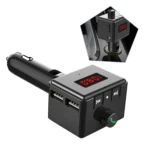 BS6 Wireless Car Bluetooth Aux Interface MP3 Player Swivel USB Port Charger - Image 3