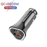 TE-P23 38W PD 20W USB-C / Type-C + QC3. 0 USB Triangle Car Charger + USB to 8 Pin Data Cable, Length: 1m - Image 8