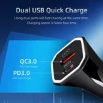 TE-P22 38W PD20W + QC3. 0 USB Car Charging + USB-C / Type-C to USB-C / Type-C Data Cable, Length: 1m - Image 6