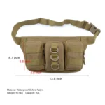 JUNSUNMAY J010 2L Waterproof Outdoor Sports Multifunction Waist Bag - Image 2