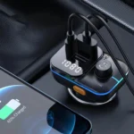 C24 Car Bluetooth MP3 Player Fast Charging FM Transmitter Wireless Handsfree - Image 4