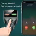 C8 Car  U Disk Bluetooth Player Fm Transmitter  QC3.0 Dual USB Ports Fast Charging - Image 4