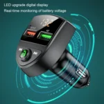 C8 Car  U Disk Bluetooth Player Fm Transmitter  QC3.0 Dual USB Ports Fast Charging - Image 5