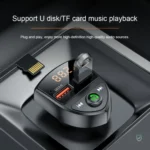 C8 Car  U Disk Bluetooth Player Fm Transmitter  QC3.0 Dual USB Ports Fast Charging - Image 7