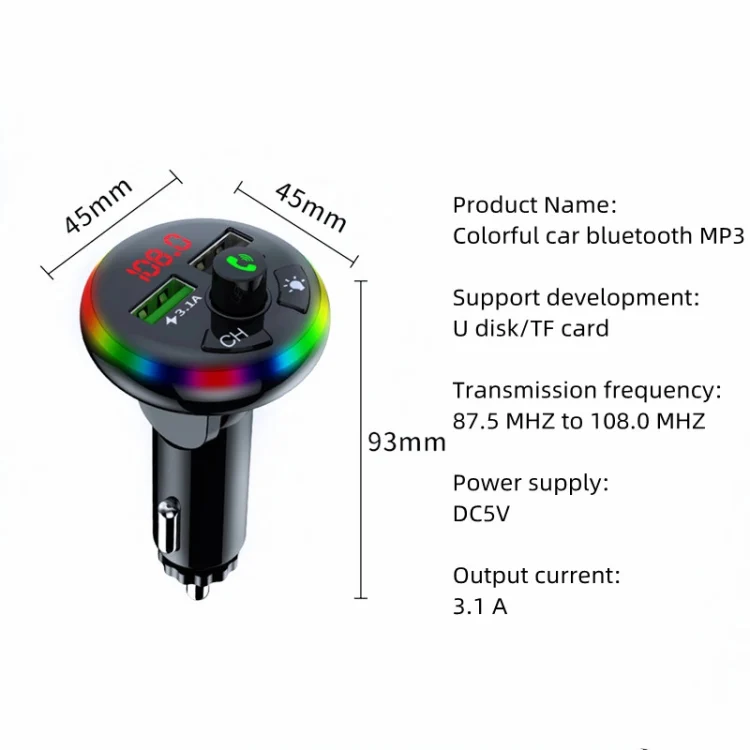 SYA0018935_3.webp F14 Fast Charge USB Car Charger Dual Port USB 3.0 Mini Phone Charger - Image 4