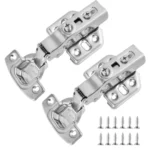 304 Stainless Steel Hinge Hydraulic Damping Mute Thickening Buffer Hinge (Set) - Image 2