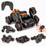 MoFun JC03 2.4G remote control six-wheel stunt car 360 degree swing arm without dead angle drift spray remote control car Dual control - Image 3
