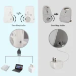DBM-8 Wireless Audio Two-way Talk Back Baby Monitor, Intercom Sound Alert for Infant - Image 4