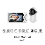 VB801 4.3 inch Night Vision Camera Baby Monitor, Wireless Intercom Audio Video Camera, Temperature Detection - Image 5