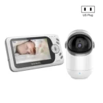 VB801 4.3 inch Night Vision Camera Baby Monitor, Wireless Intercom Audio Video Camera, Temperature Detection - Image 7