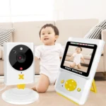 855P 2.4 inch Home Wireless Yellow Baby Monitor with Baby Surveillance Camera - Image 6