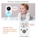 ZR302 2.4GHz Digital Video Smart Baby Monitor Night Vision Camera, Music Player, Two Way Intercom Function - Image 6