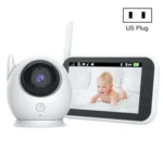 ABM100 4.3 inch Wireless Video Color Night Vision Baby Monitor 360-Degree Security Camera