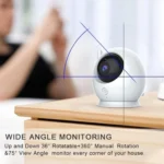 ABM100 4.3 inch Wireless Video Color Night Vision Baby Monitor 360-Degree Security Camera - Image 3