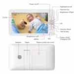 SM70PTZ 7 inch Screen 2.4GHz Wireless Digital Baby Monitor,  Auto Night Vision / Two-way Voice Intercom - Image 3