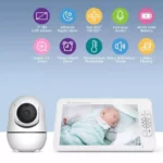 SM70PTZ 7 inch Screen 2.4GHz Wireless Digital Baby Monitor,  Auto Night Vision / Two-way Voice Intercom - Image 4
