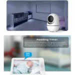 SM70PTZ 7 inch Screen 2.4GHz Wireless Digital Baby Monitor,  Auto Night Vision / Two-way Voice Intercom - Image 5